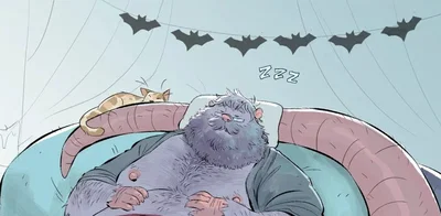 Fat rat dilf that you find on a bus