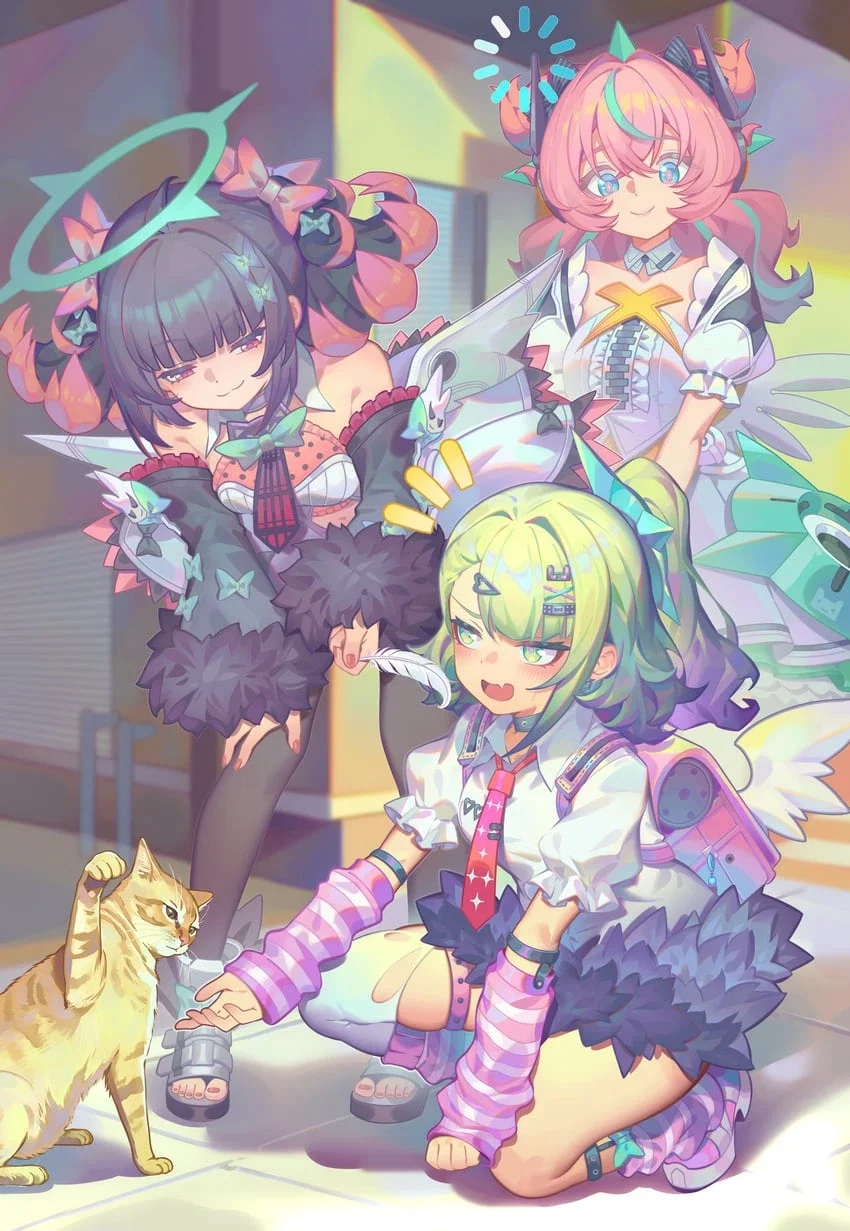 Sunna, Aria, Nangong Yu: Kinktober Day 12, Findom with the Angels of Delusion
