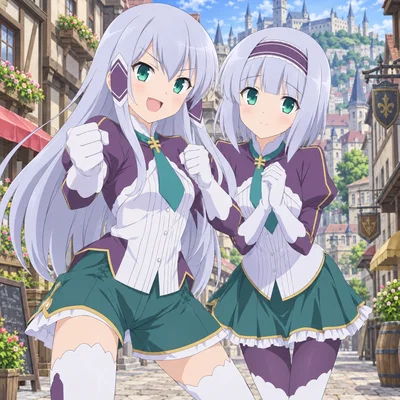 Elze Silhoueska and Linze Silhoueska (Isekai Smartphone)