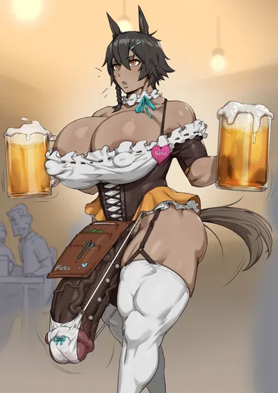 Your friends take you to a special kind of maid cafe