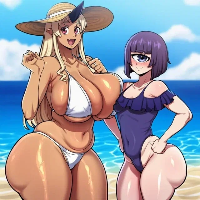 You’re going to a beach trip with Tionishia Ogre And Manako Monoeye.