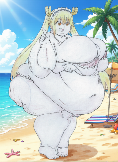 Tohru, SSBBW Dragon Maid (Summer Edition)