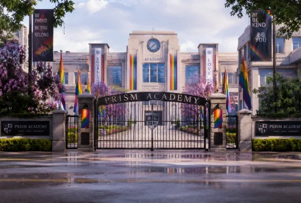 {-Straight in all LGBTQ school-}