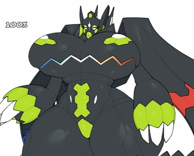 Anthro Zygarde 100% - Breast Expantion