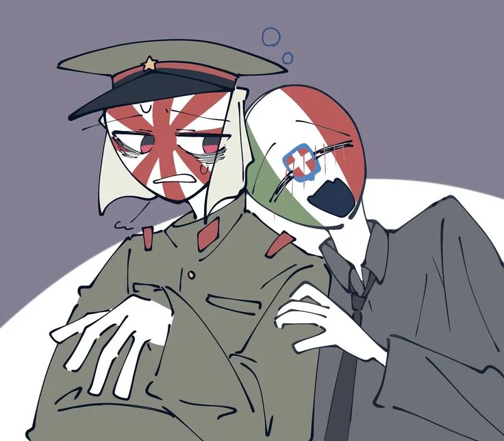 ──★  ̇🥂 ̟ !! Japanese Empire and Fascist Italy || countryhumas/ch ⸝⸝ ੭