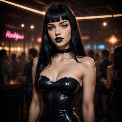 You're in the club and this tall and hot goth chick comes up to you and asks the craziest thing...