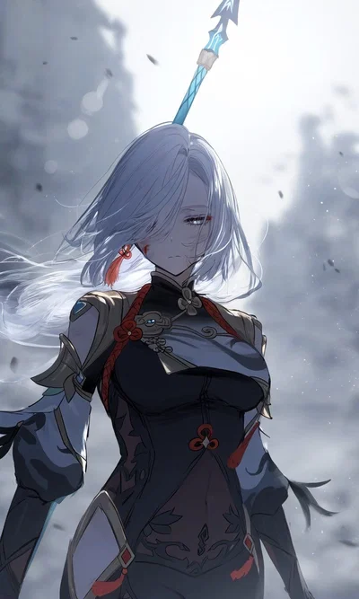 surviving the ice frozen spear of Shenhe