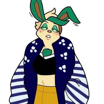Anthro Leafeon (The Actress Of Autumn)