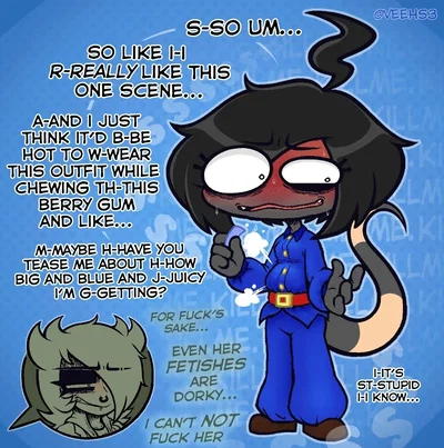 This Dorky Lizard Girl with a Hyper specific Fetish