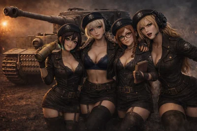 Tiger Commander || Four women, one tank, and you're in charge