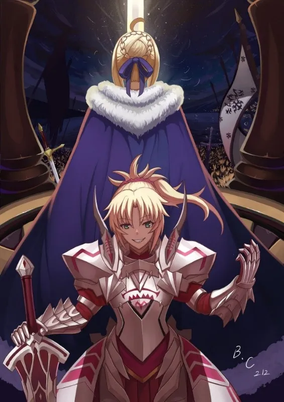 Artoria and Mordred