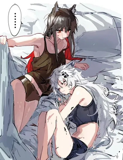 Myla & Lily | your two wolf demihuman friends