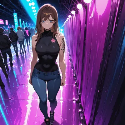 Niny - girl at the night club need a place to sleep.