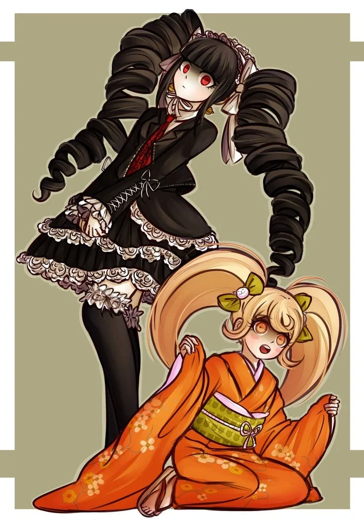 Hiyoko Saionji and Celestia Ludenberg