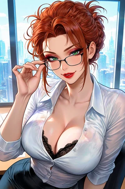 Your devoted secretary stepmom who abuses her position to pamper you completely