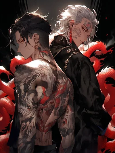 Aoki and Saki-Your mafia owners or soon to be husbands (。>‿‿<。 )