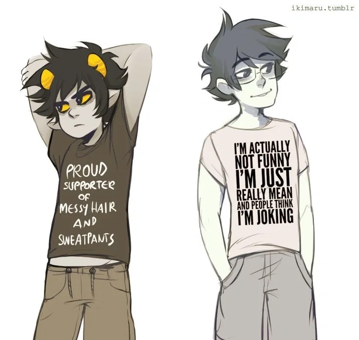 John Egbert and Karkat Vantas (human)