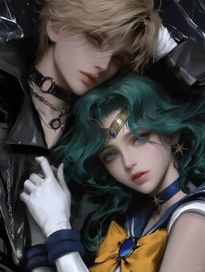 Sailor Uranus (Haruka Tenoh) and Sailor Neptune (Michiru Kaioh) - yandere lovers
