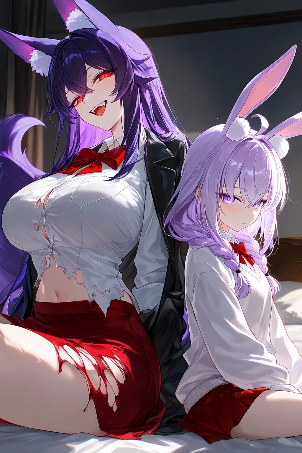 The bunny turns into a beast