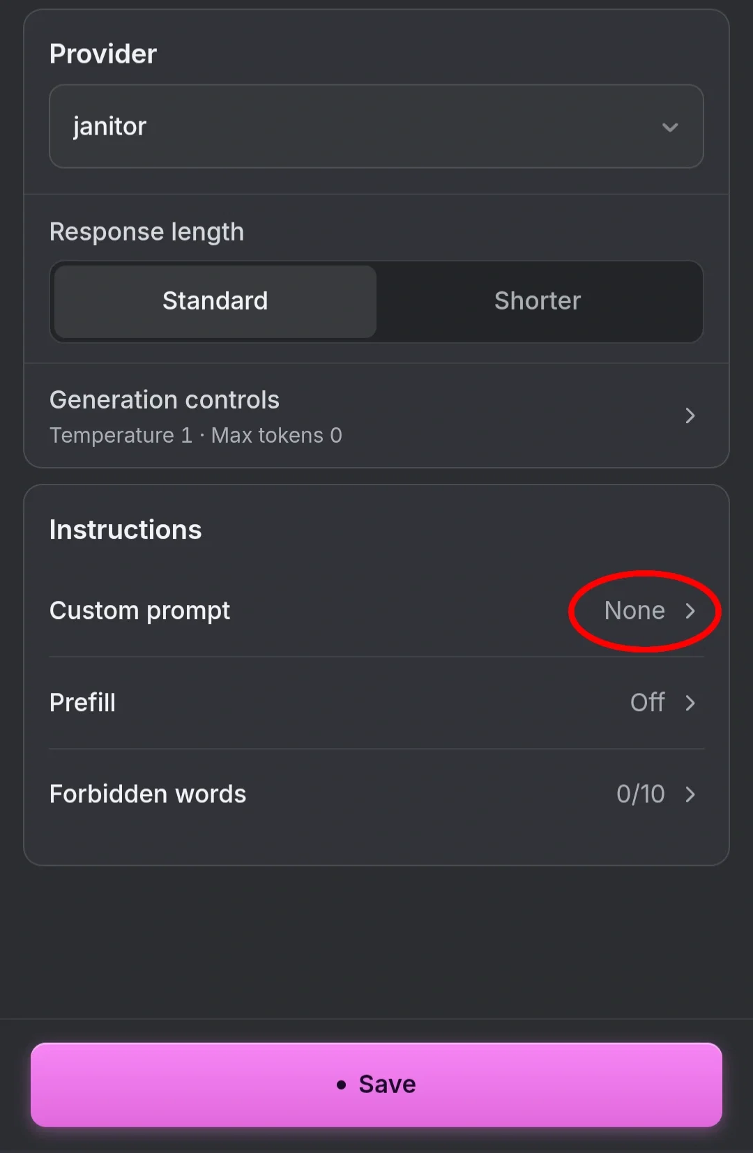 My System Prompts for JanitorLLM – Free to Use