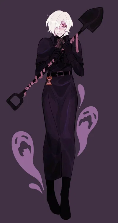 femboy graveyard real peak | he's afraid, but he has a shovel and he CAN use it!!!