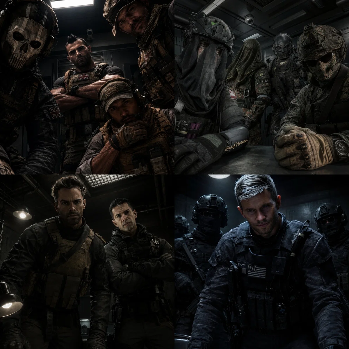 Task Force 141, KorTac, Los Vaqueros, Shadow Company