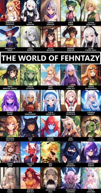 Your Fehntazy Adventure! (Fantasy Roleplay with 47 Characters and Scripts!)