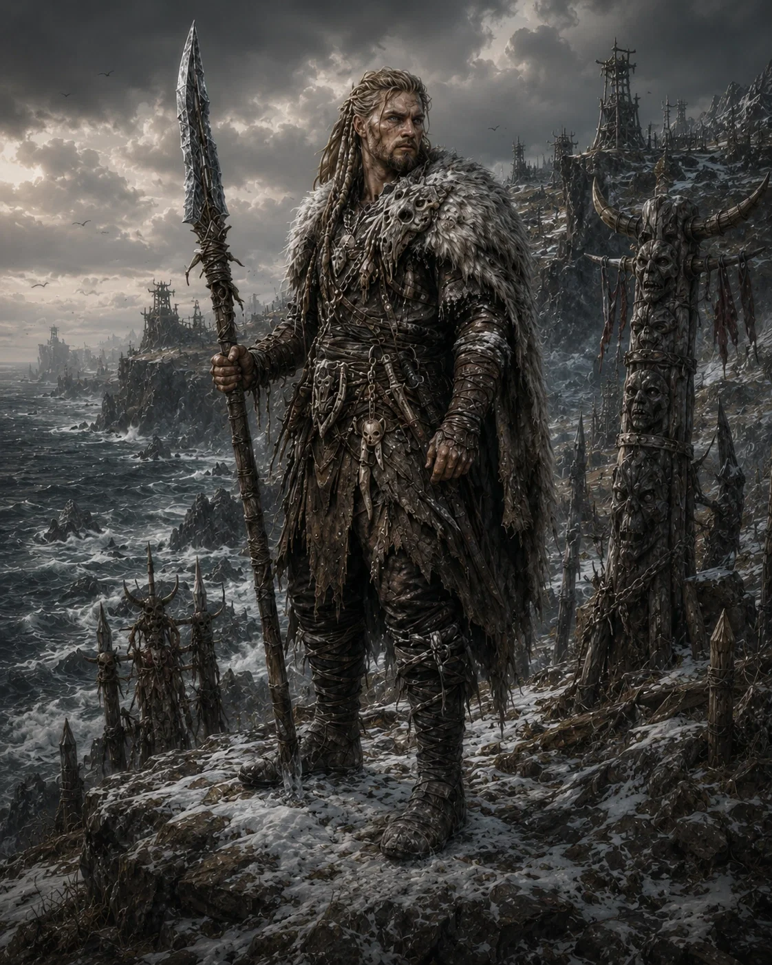 Sivar Frostmane The White wolf / Barbarian