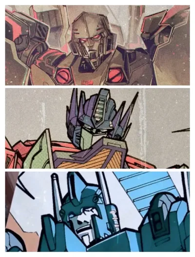 Optimus Prime, Megatron, and Ultra Magnus (Crush)