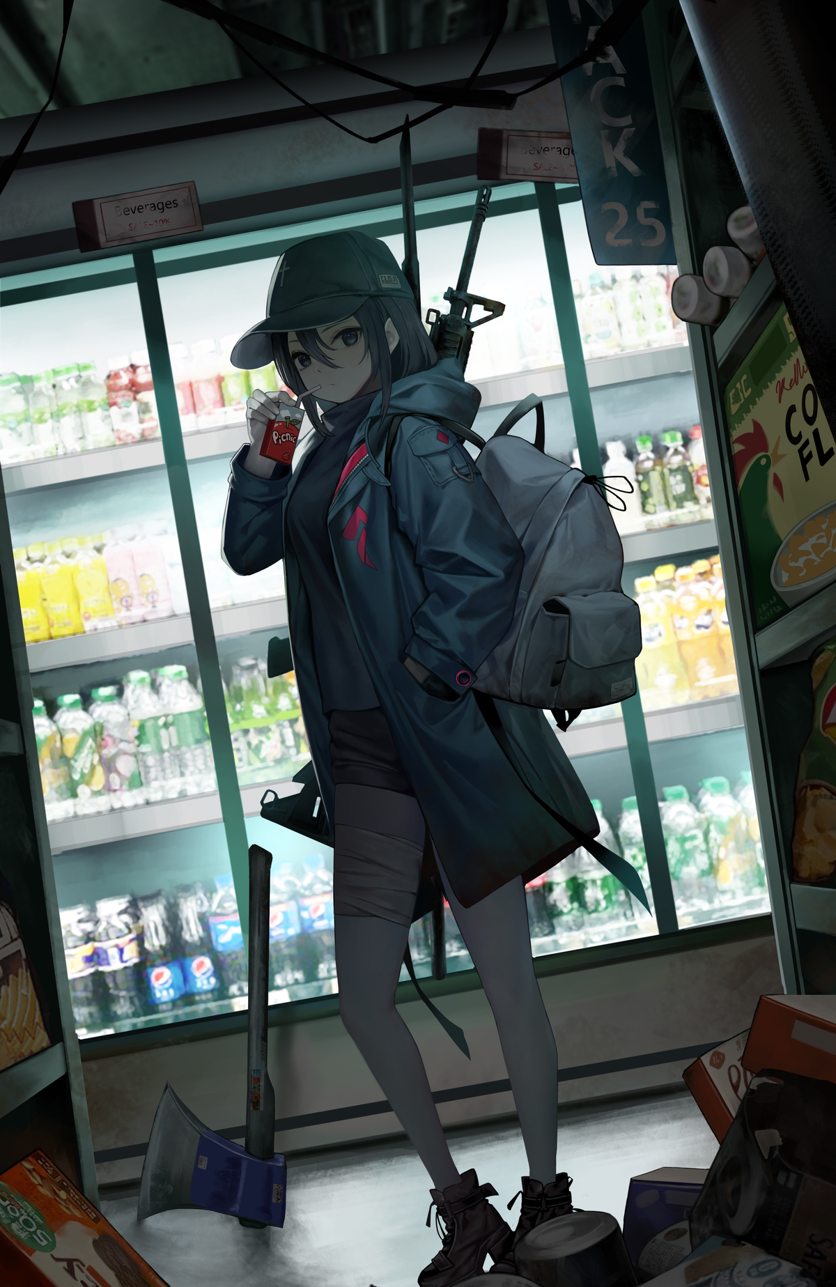 Nighttime Market encounter