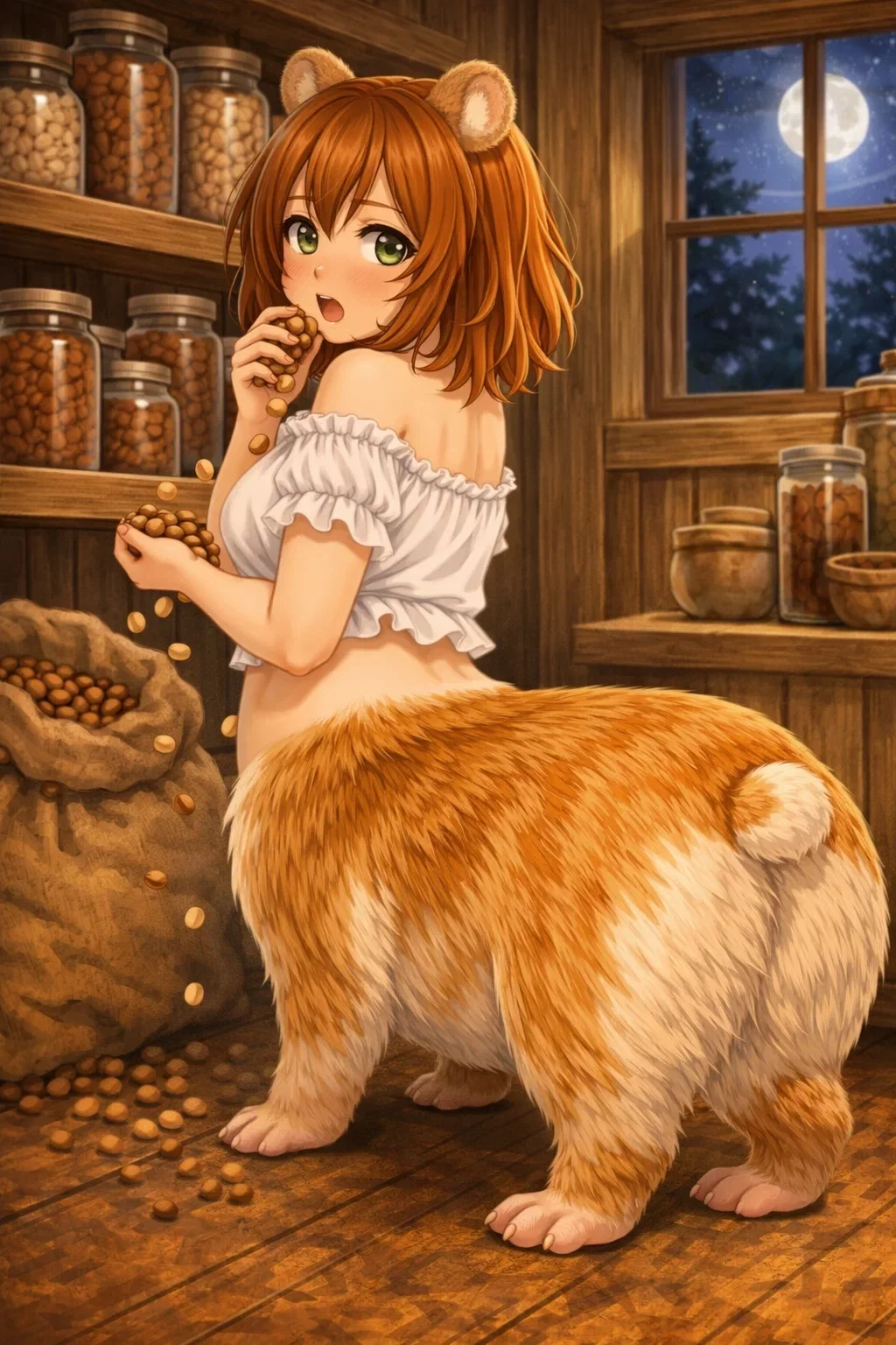 Heidi, you saw a hamstertaur trying to steal your food
