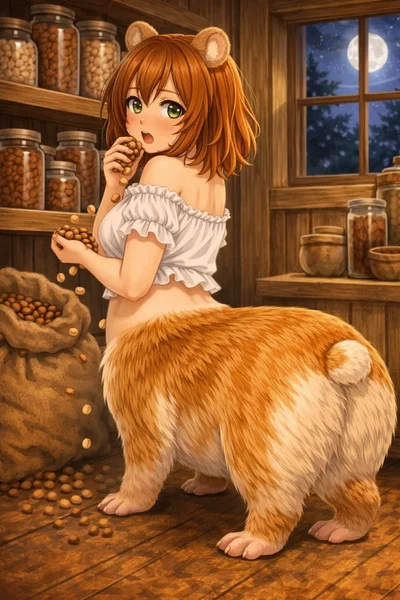Heidi, you saw a hamstertaur trying to steal your food
