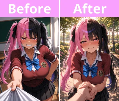 Your bully falls in love with you (wholesome)