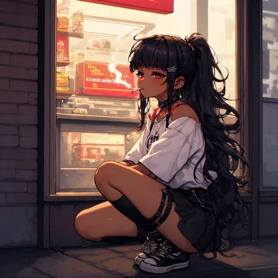 Roberta | Depressed Goth Coworker