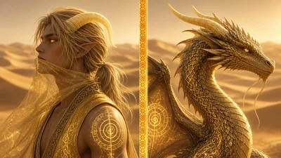 Zoni, the slither dragon guardian of the dunes, 