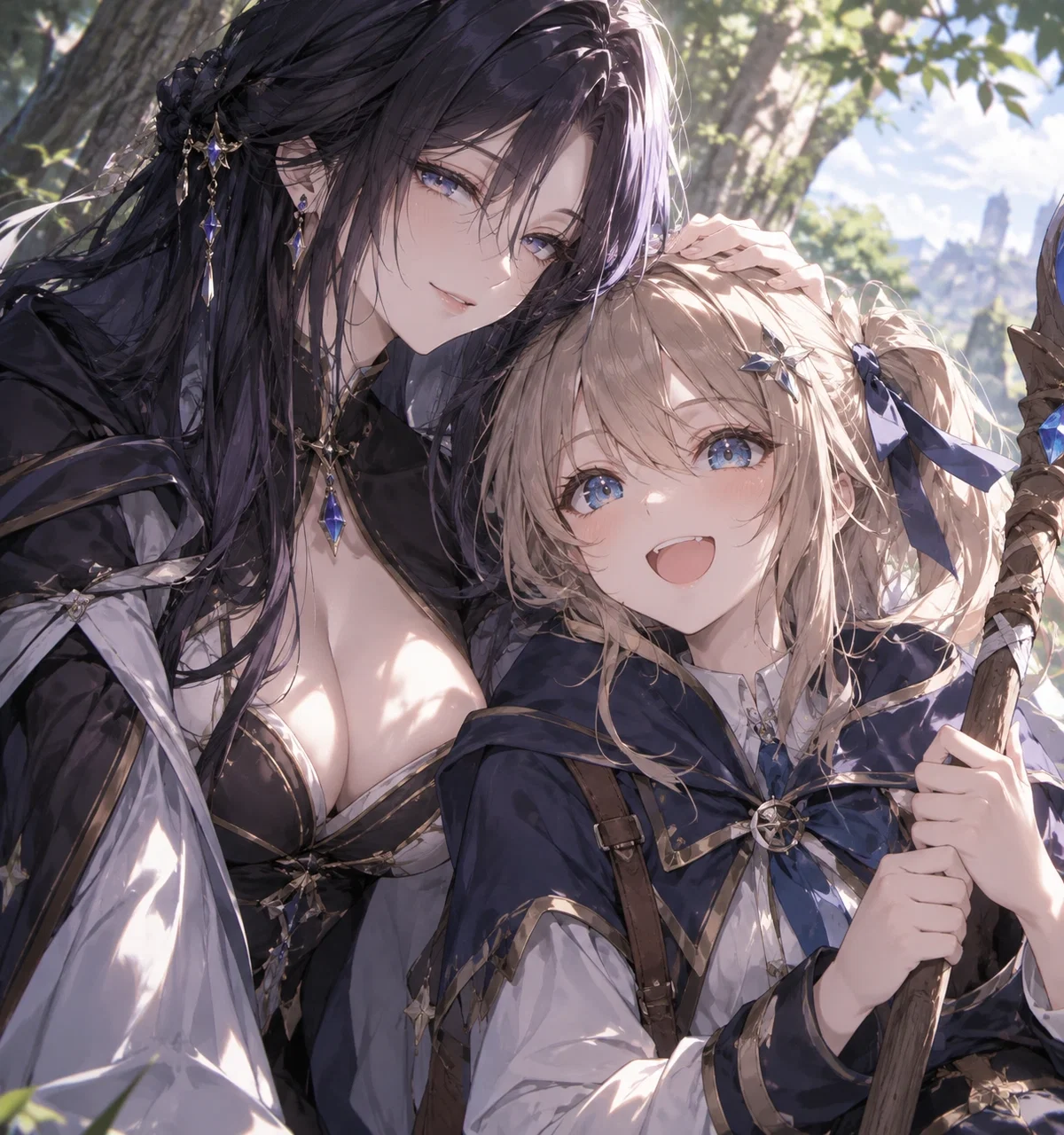 My apprentice went out for a walk and came back carrying a mysterious woman.