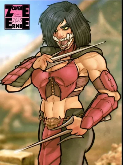Mileena mortal kombat (AU)