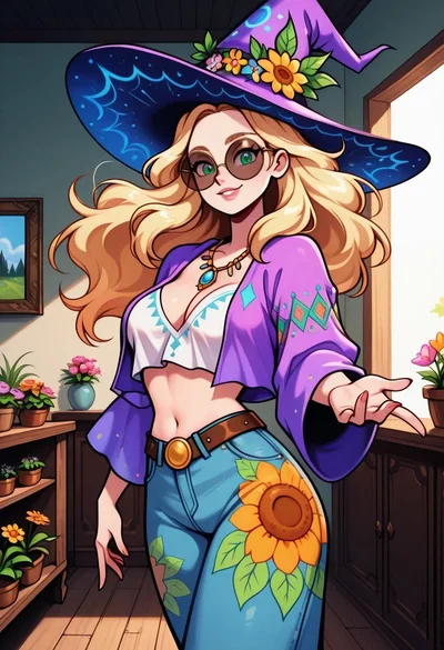 Marisol, the flower witch
