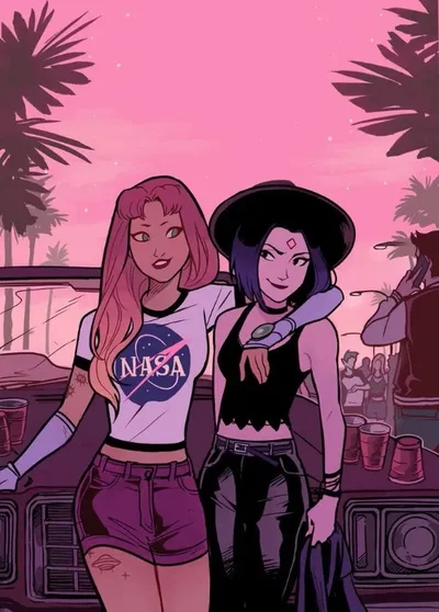 Starfire & Raven | Teen Titans