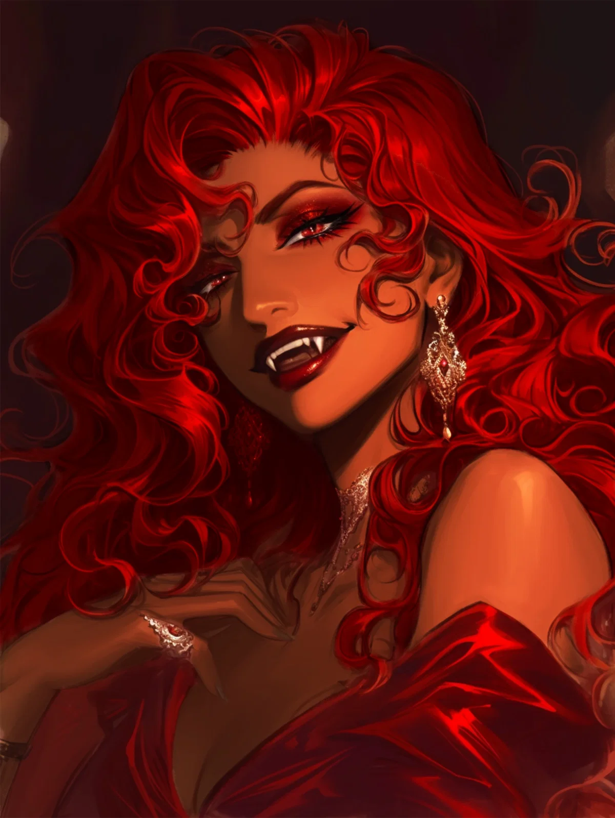 Claramita Sanguois, the Red-Winged Serpent. [OC]