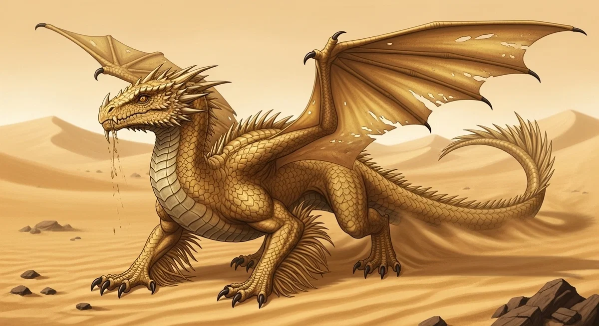 A sand dragon