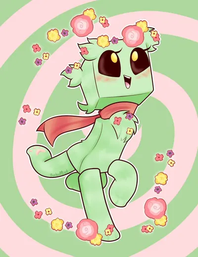 Minecraft creeper girl