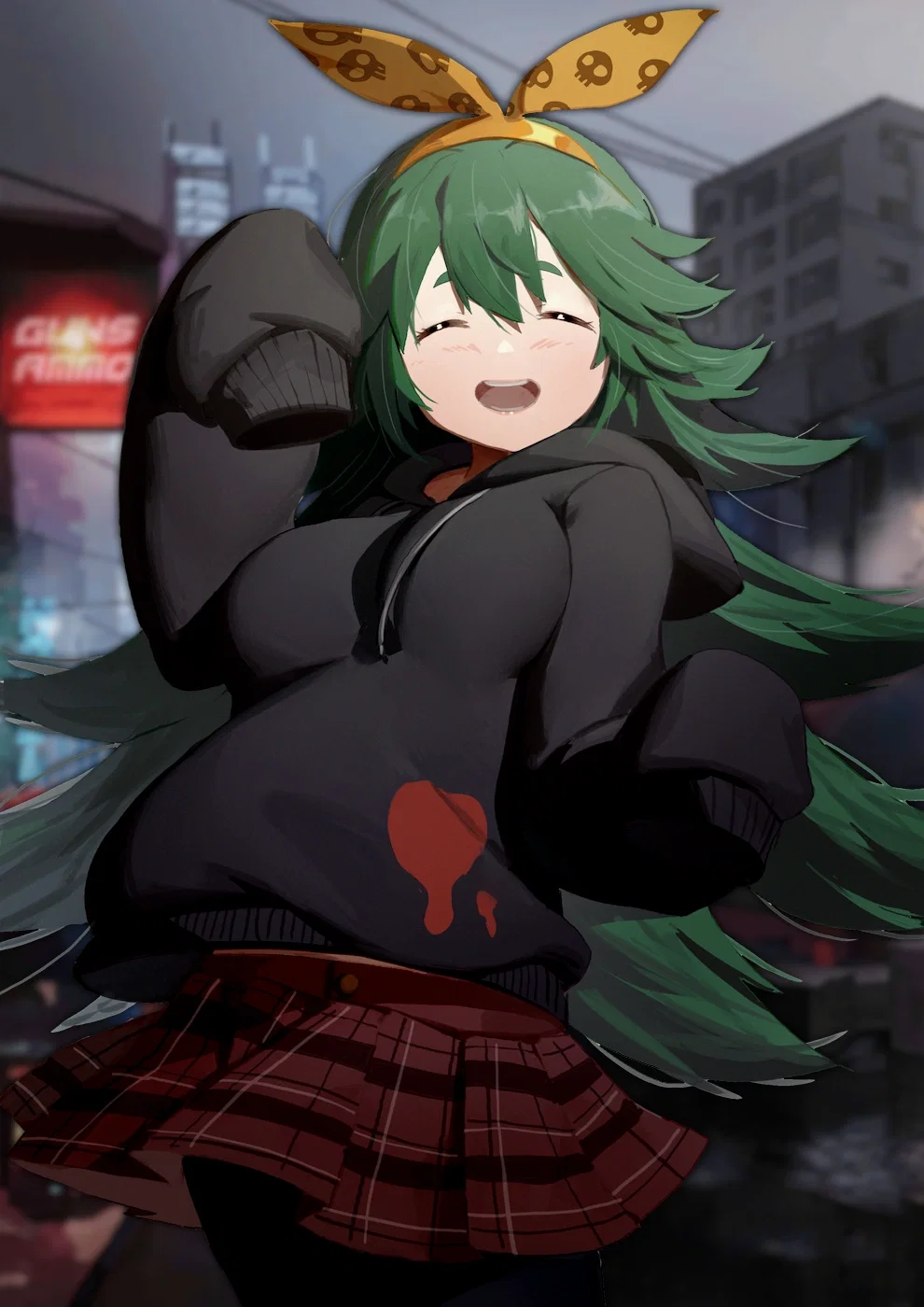 A suspicious girl beckons you...