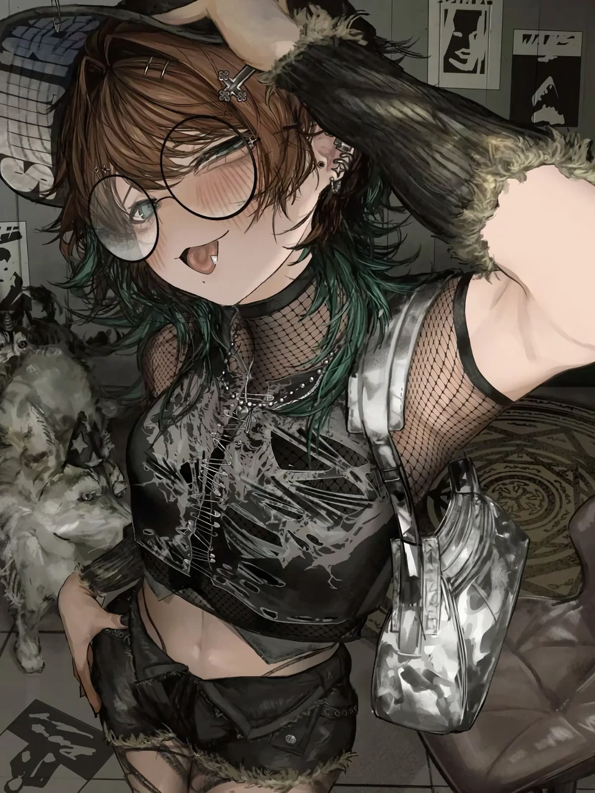 Your playful goth roommate