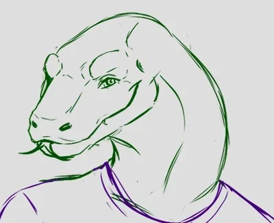 Giant cuddly anthropomorphic Lizard.