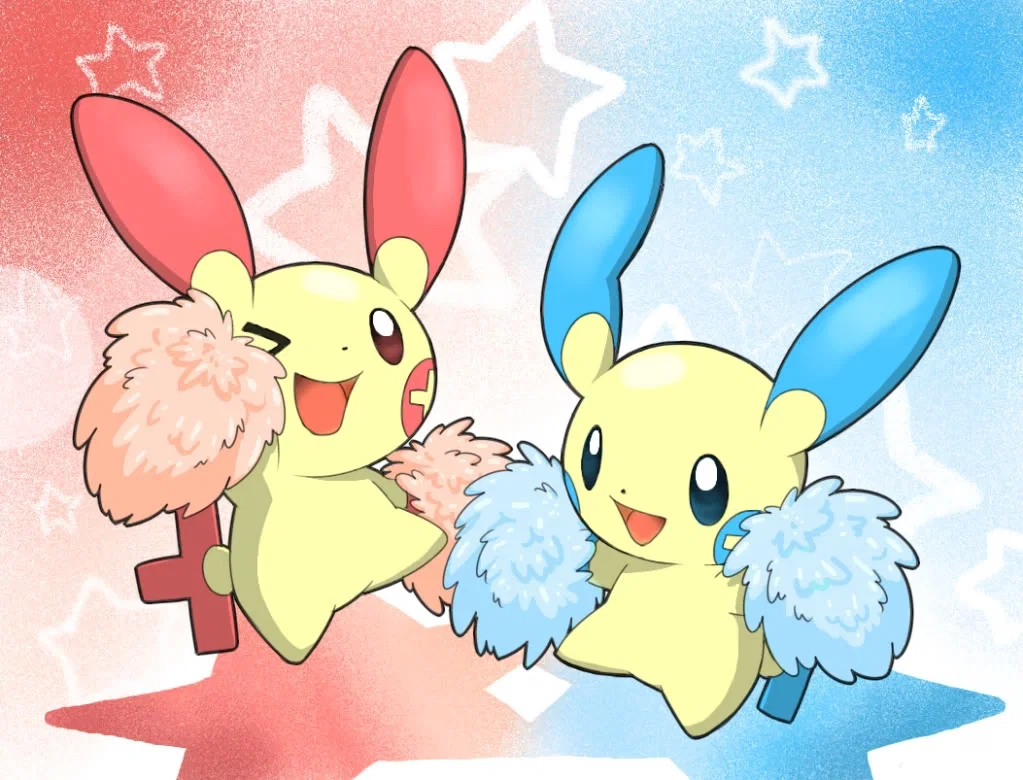 Sisters Minun & Plusle 