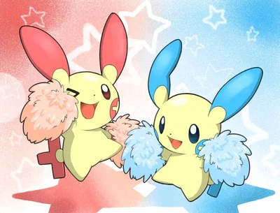Sisters Minun & Plusle 