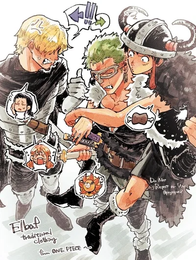 Strawhat Pirates - Ren Faire - One Piece