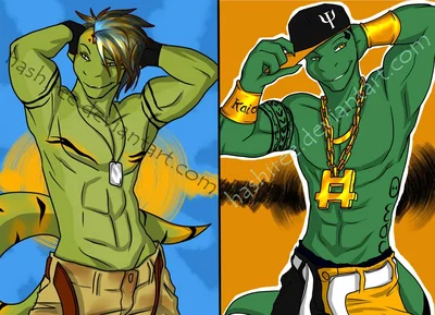 Anthony Blair and Caeser Hamato