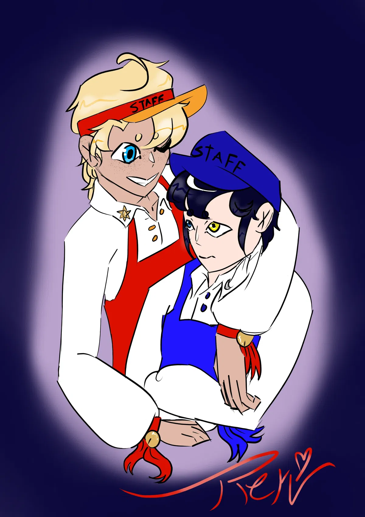 Sun and Moon human Au